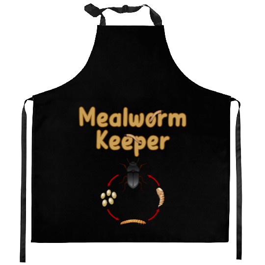 Mealworms Farm Tenebrio molitor Insect Lover Kitchen Aprons