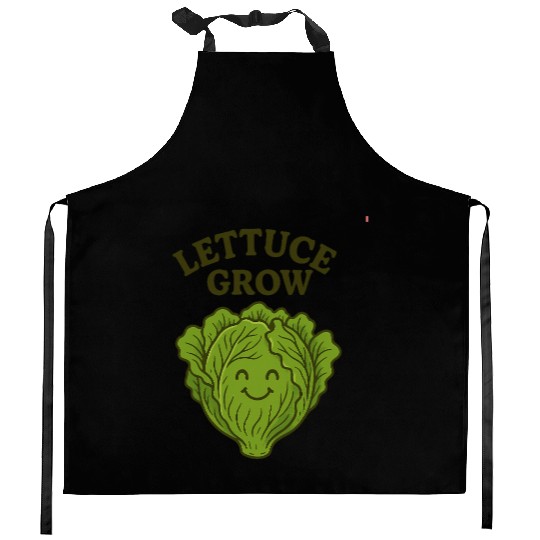 Vegetable Gardening Lettuce Kitchen Aprons