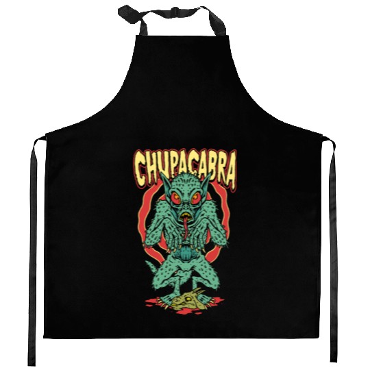 CHUPACABRA – Cryptid Monster Horror Kitchen Aprons