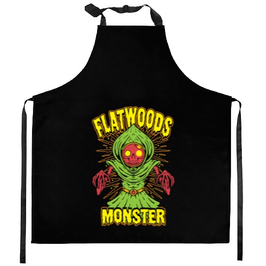 Flatwoods Monster Cryptid Terror Kitchen Aprons