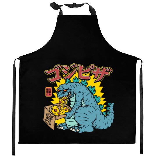 Kaiju Pizza Cravings Kitchen Aprons