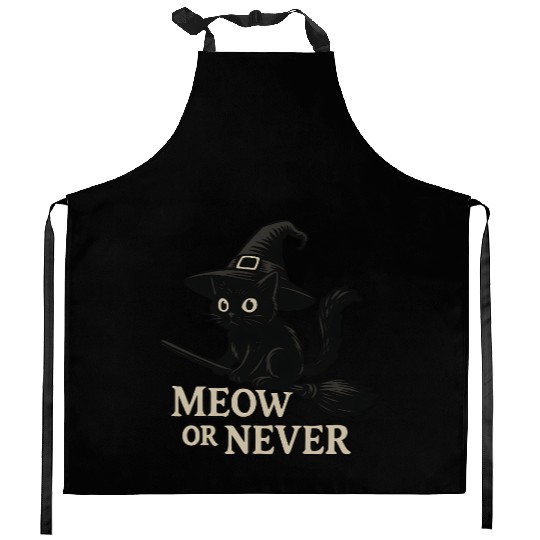 Meow or never Kitchen Aprons