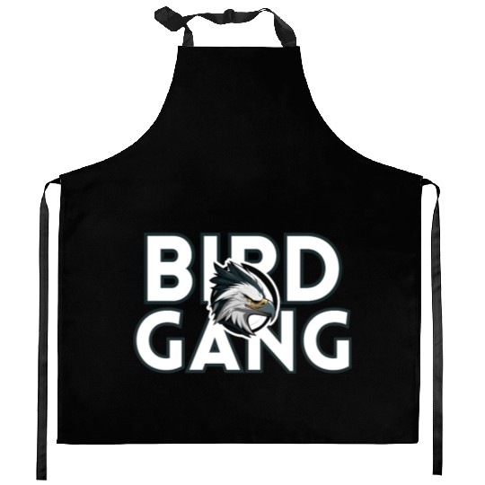 Eagle Head Bird Gang Logo Design Kitchen Aprons