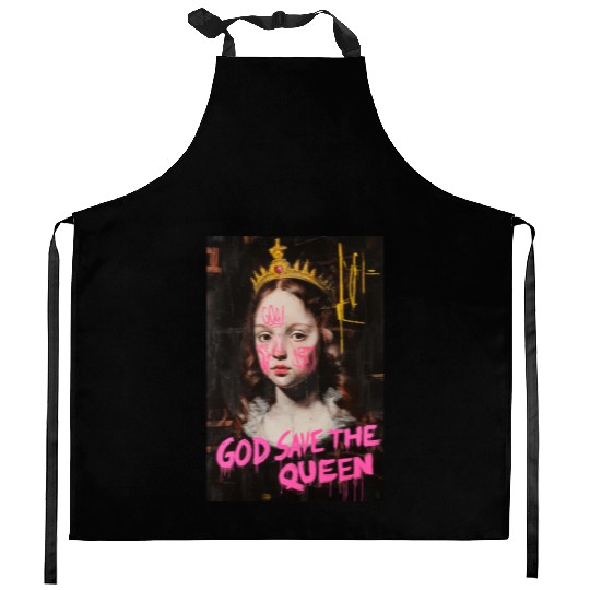 God Save the Queen Kitchen Aprons