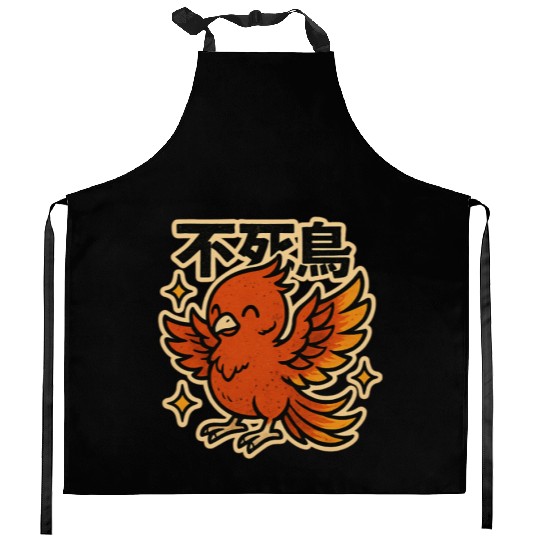 Kawaii Phoenix Japanese Kitchen Aprons