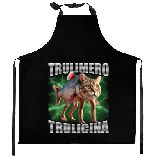 Trulimero Trulicina - Italian Brainrot Kitchen Aprons