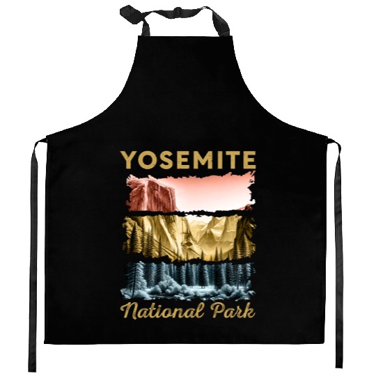 Yosemite National Park Kitchen Aprons