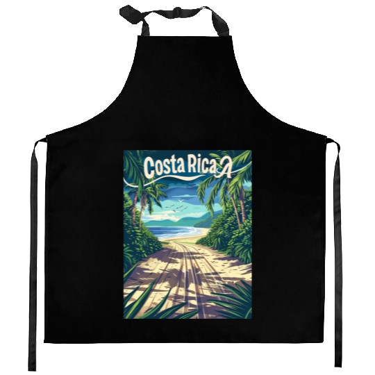 Costa Rica Tropical Paradise Adventure Beach Kitchen Aprons