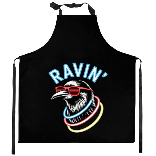 Ravin' Rave Festival Fun with Cool Raven Kitchen Aprons