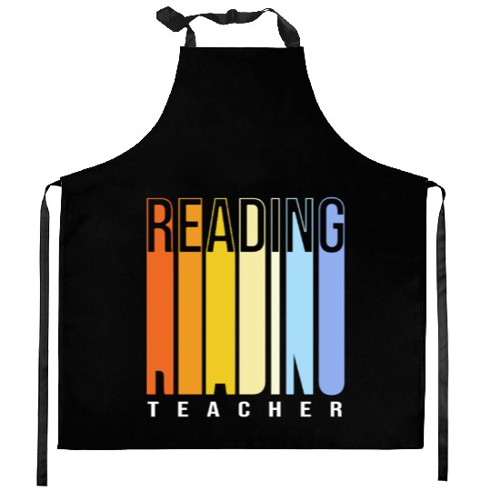 Back To School Reading Teacher Kitchen Aprons