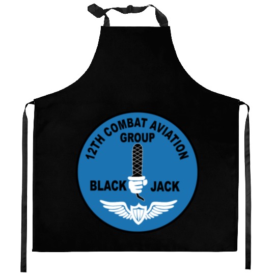 Army 12th Combat Aviation Group Black Jack Kitchen Aprons