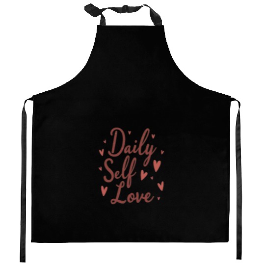 Daily Self Love Kitchen Aprons