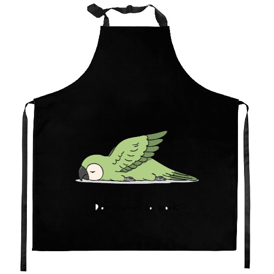 Red-shouldered Macaw Kitchen Aprons