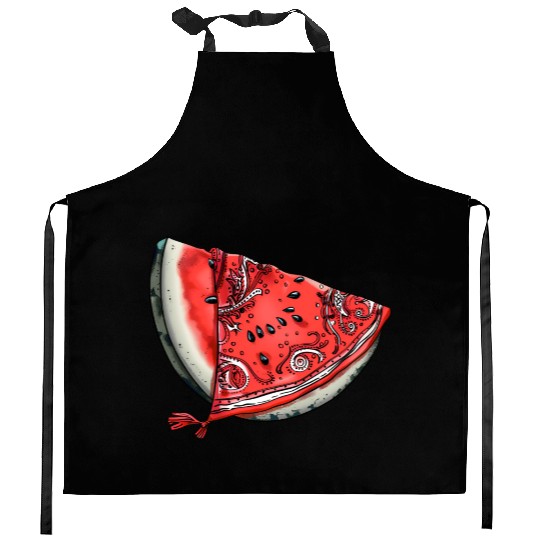 Streetwear Watermelon Slice - Fresh Summer Fruit Kitchen Aprons