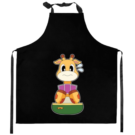 Giraffe Poker Poker cards Kitchen Aprons