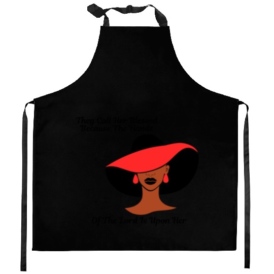 A Blessed Woman Kitchen Aprons