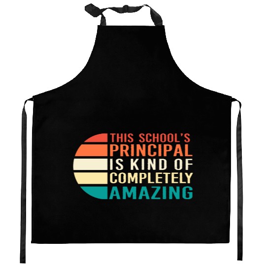 School Principal Teacher Appreciation Kitchen Aprons