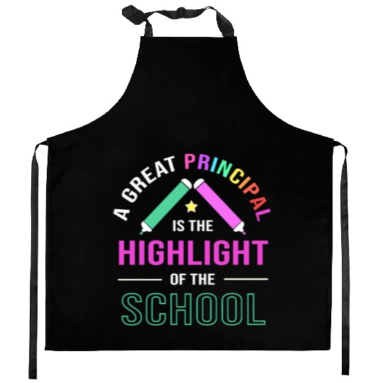 School Principal Teacher Back To School Kitchen Aprons