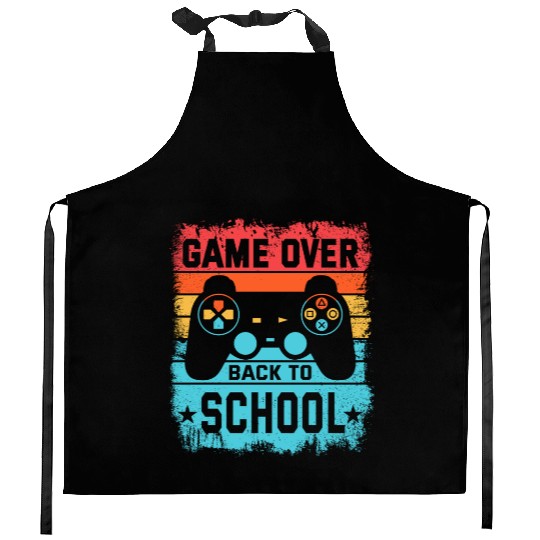 Game Over Back to School Kitchen Aprons – Retro Gamer