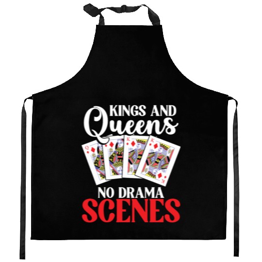 Pinochle Trick Taking Game Drama King Queen Kitchen Aprons