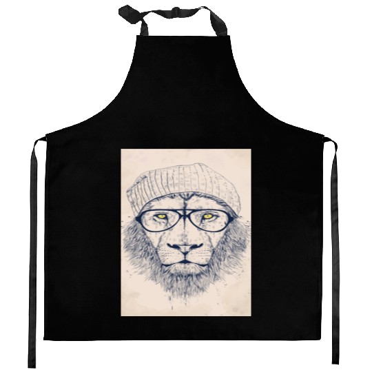 Hipster Lion Best Selling Top Store Popular Kitchen Aprons