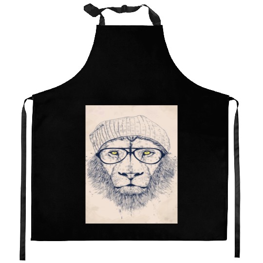 Hipster Lion Best Selling Top Store Popular Kitchen Aprons