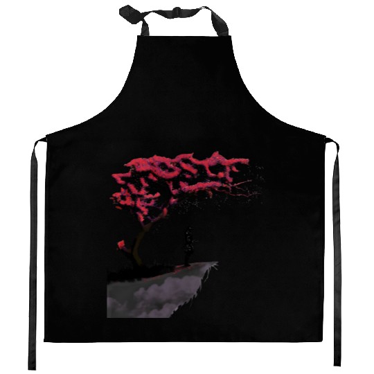 The lonely warrior Kitchen Aprons