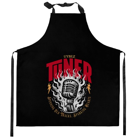 Vybez Tuner Retro Music Kitchen Aprons | 90s Y2K Cassette
