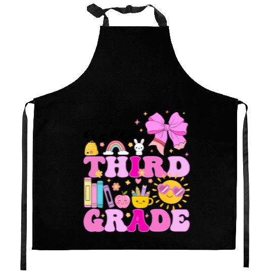 Hello Third Grade, Preppy Back to School Kitchen Aprons