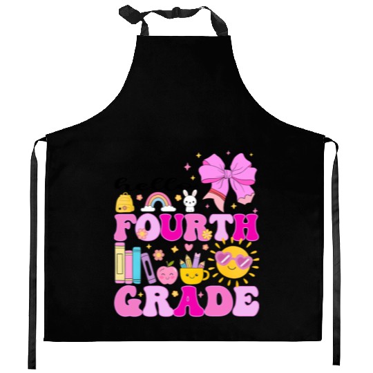 Hello Fourth Grade, Preppy Back to School Kitchen Aprons