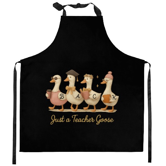 Funny "Thank You Teacher" Back to School Kitchen Aprons