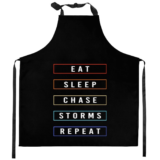 Storm Chaser Lightning Weather Kitchen Aprons