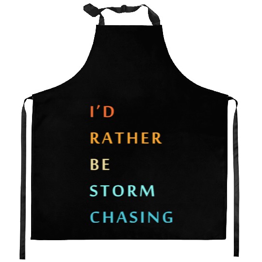 Storm Chaser Tornado Storm Chasing Kitchen Aprons