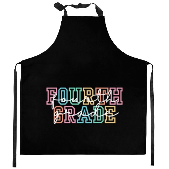 Fourth Grade Teacher Kitchen Aprons, 4th Grade Teacher Shir