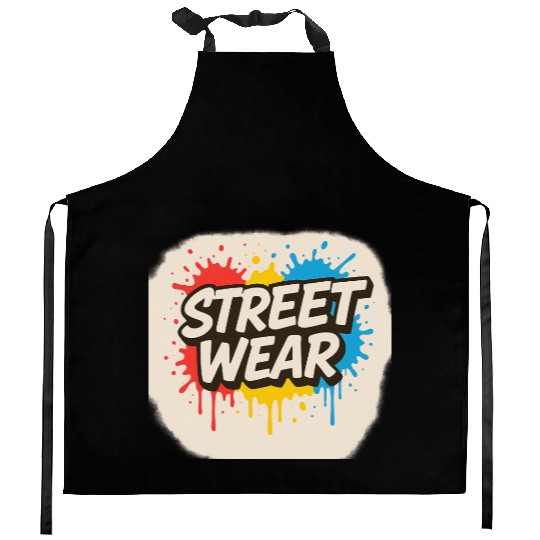 Vibrant Street Wear Graffiti Style Kitchen Aprons