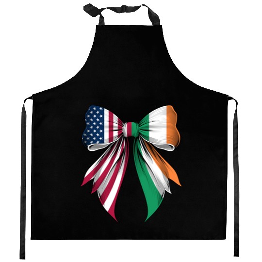 Coquette Bow Ireland Roots Heritage Irish Pride Kitchen Aprons