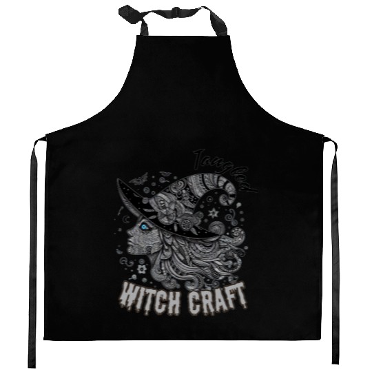 Tangled-in-Witchcraft–Halloween-Art-in-Enchanted Kitchen Aprons