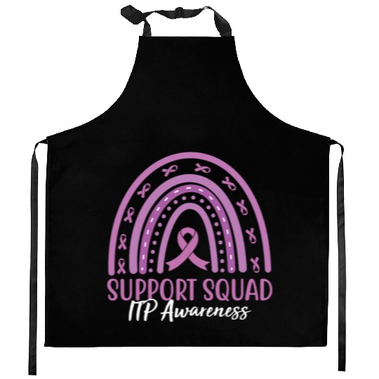 Rainbow Support Squad ITP Awareness Kitchen Aprons