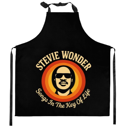 Stevie Wonder Kitchen Aprons rtro vintage Songs in the