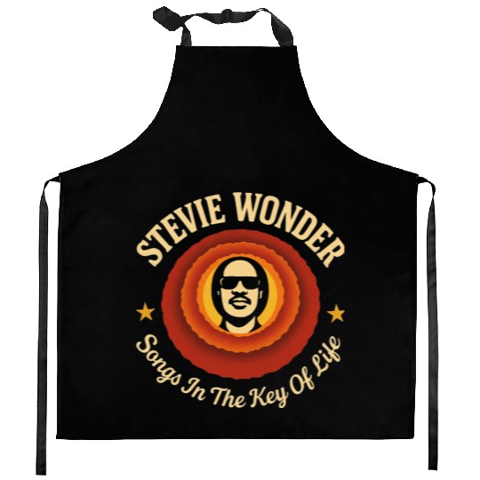 Stevie Wonder Kitchen Aprons rtro vintage Songs in the