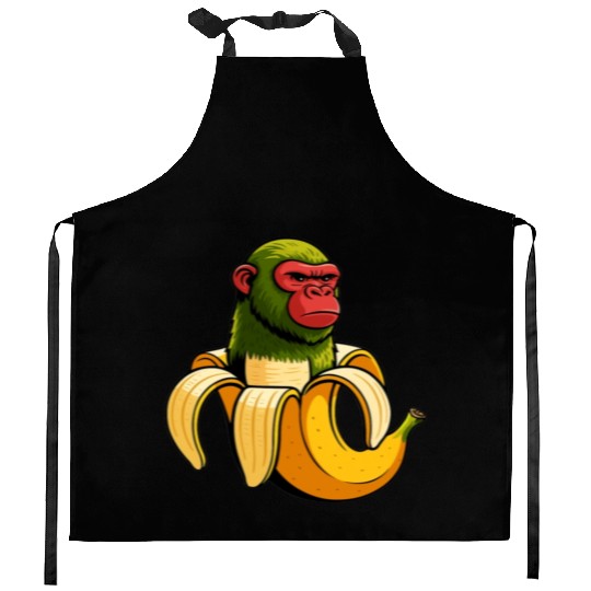 Chimpanzini Bananini Italian Brainrot Art Kitchen Aprons
