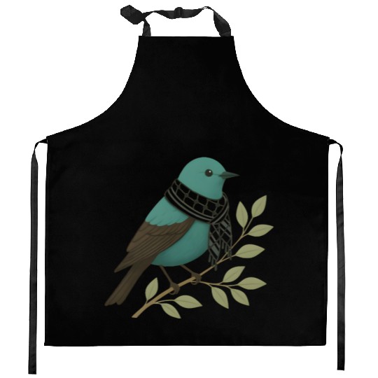 Palestine Sunbird with Keffiyeh and Olive Branch Kitchen Aprons