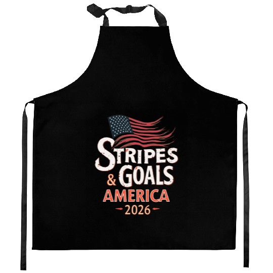 Stars, Stripes & Goals – USA Soccer World Cup 2026 Kitchen Aprons