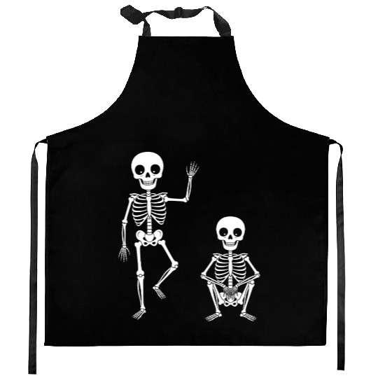 Funny Halloween Skeleton Spooky Season Cute Ghost Kitchen Aprons