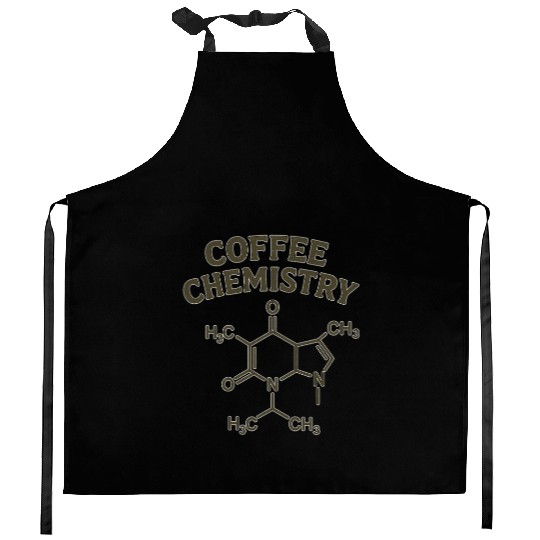 Coffee Chemistry Design Kitchen Aprons
