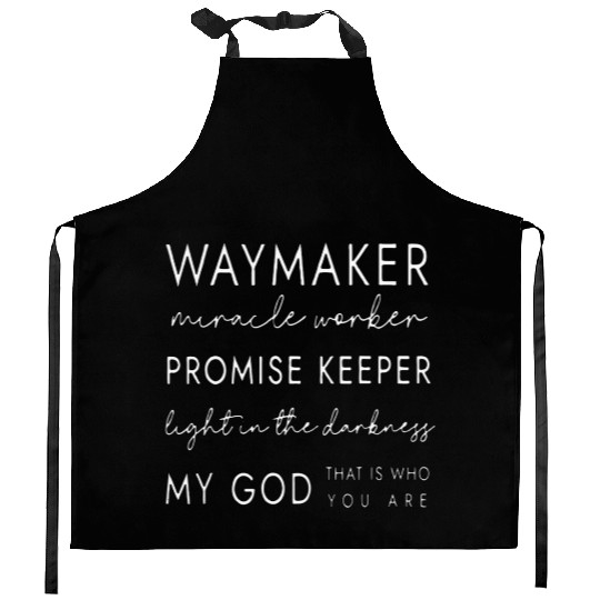 Inspirational Faith Quote Design Kitchen Aprons