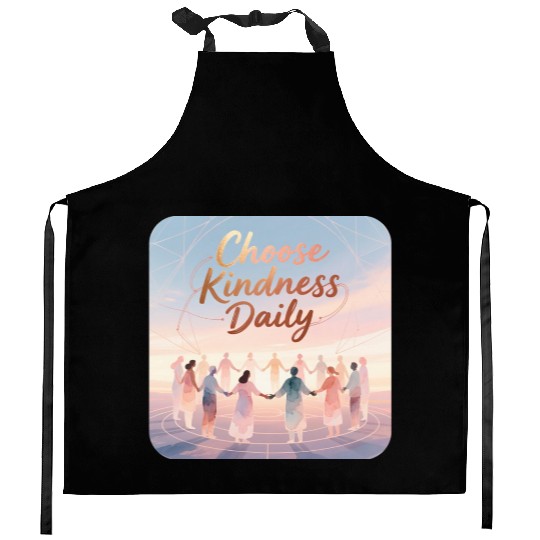 Choose Kindness Daily Inspirational Design Kitchen Aprons