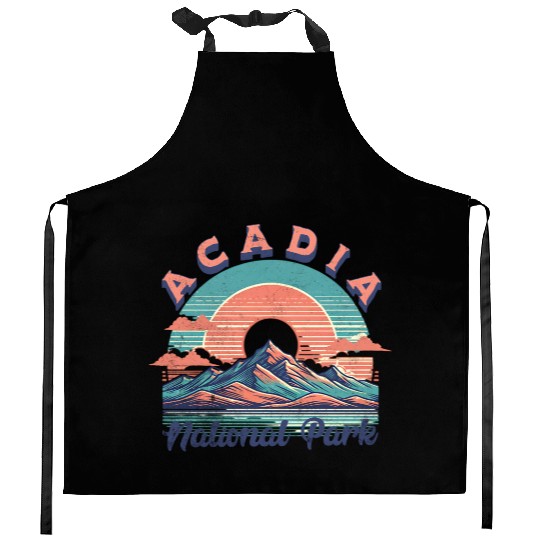 Cadi National Park Sunset Mountain Design Kitchen Aprons