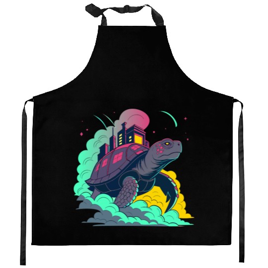 Factory City Turtle Kitchen Aprons