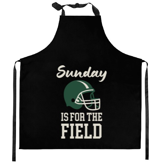 Sunday Football Field Design Kitchen Aprons